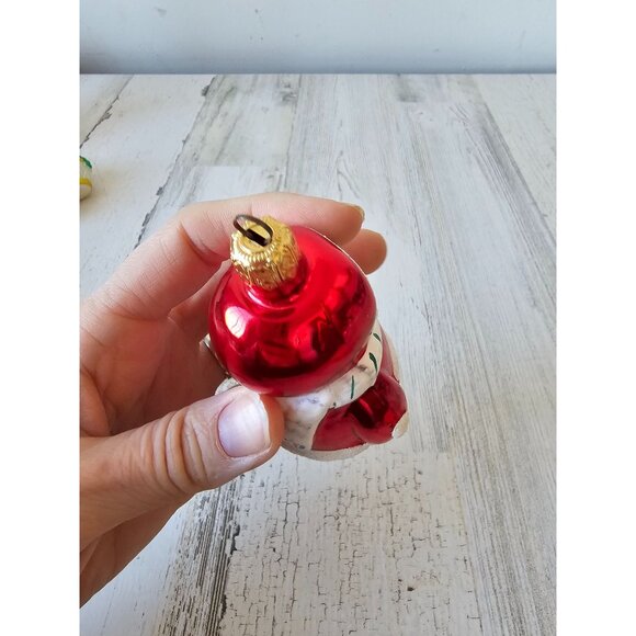 antique Eskimo Santa glass ornament West Germany Xmas tree set - Picture 11 of 12